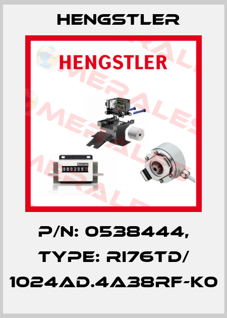 p/n: 0538444, Type: RI76TD/ 1024AD.4A38RF-K0 Hengstler