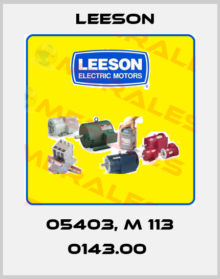 05403, M 113 0143.00  Leeson