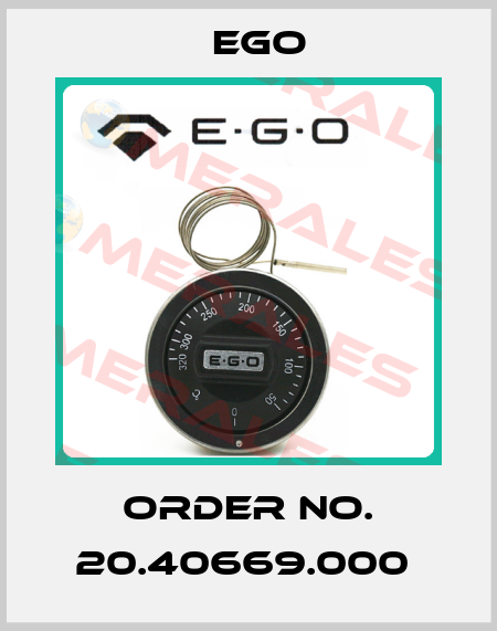 Order No. 20.40669.000  EGO
