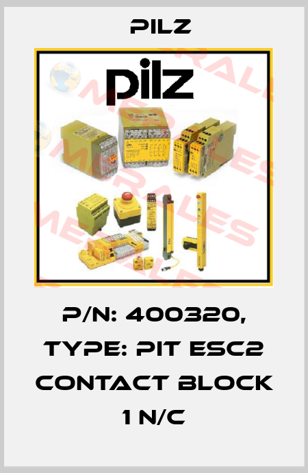 p/n: 400320, Type: PIT esc2 contact block 1 n/c Pilz