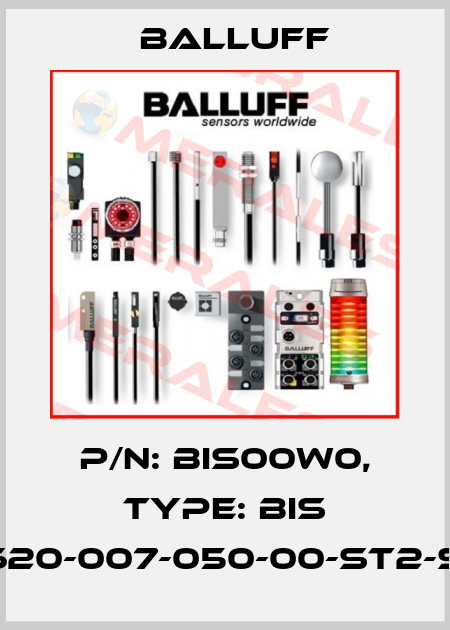 P/N: BIS00W0, Type: BIS C-620-007-050-00-ST2-SA1 Balluff