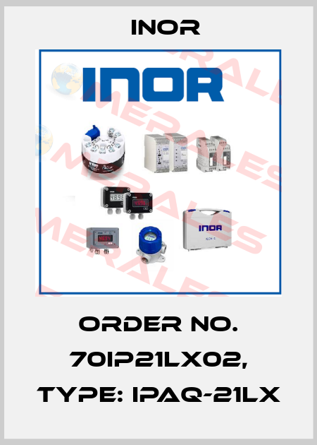 Order No. 70IP21LX02, Type: IPAQ-21LX Inor