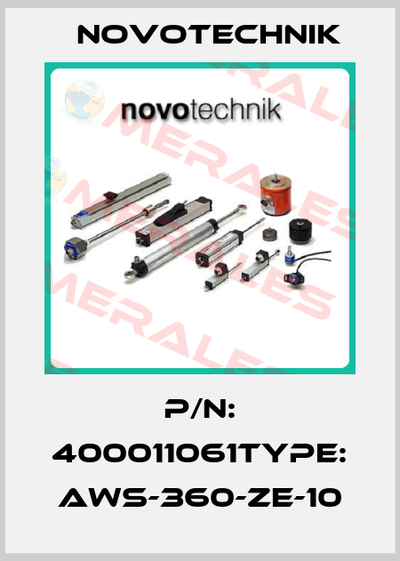 P/N: 400011061Type: AWS-360-ZE-10 Novotechnik