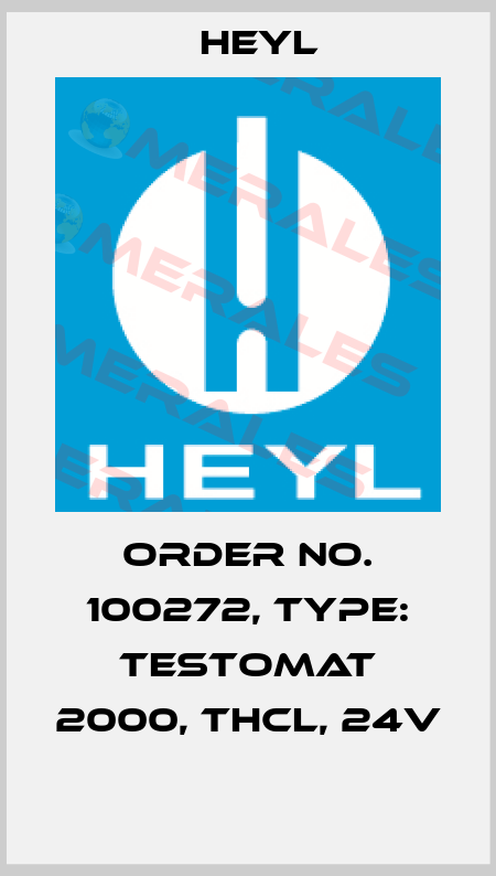 Order No. 100272, Type: Testomat 2000, THCL, 24V  Heyl