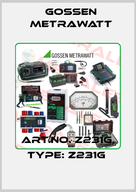 Art.No. Z231G, Type: Z231G  Gossen Metrawatt