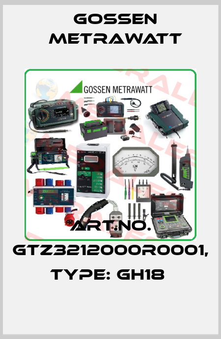 Art.No. GTZ3212000R0001, Type: GH18  Gossen Metrawatt