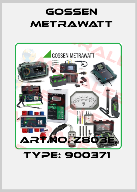 Art.No. Z803E, Type: 900371  Gossen Metrawatt
