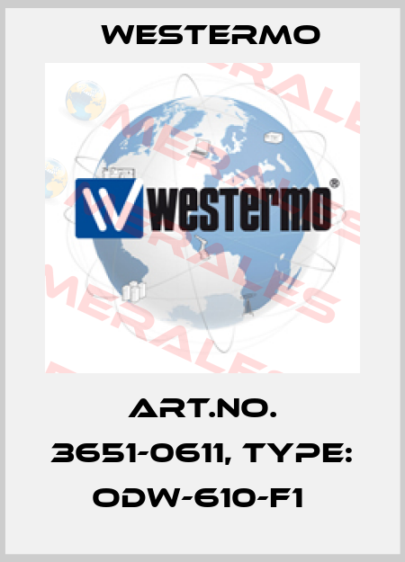 Art.No. 3651-0611, Type: ODW-610-F1  Westermo