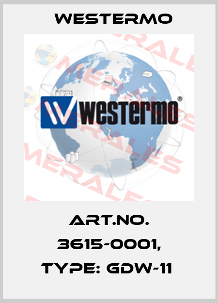 Art.No. 3615-0001, Type: GDW-11  Westermo