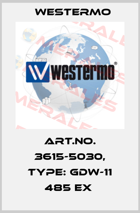 Art.No. 3615-5030, Type: GDW-11 485 EX  Westermo