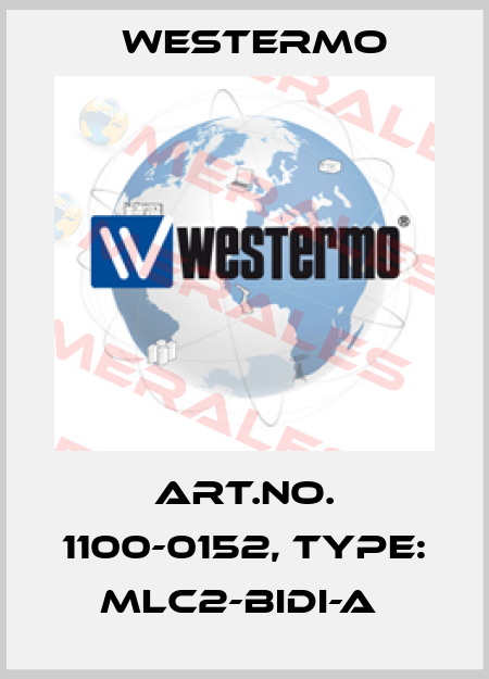 Art.No. 1100-0152, Type: MLC2-BiDi-A  Westermo