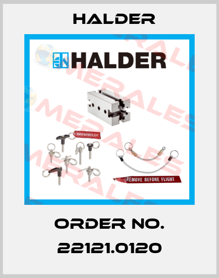 Order No. 22121.0120 Halder