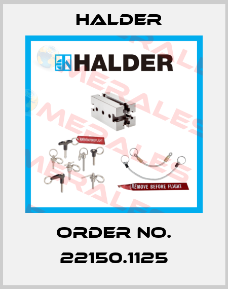 Order No. 22150.1125 Halder