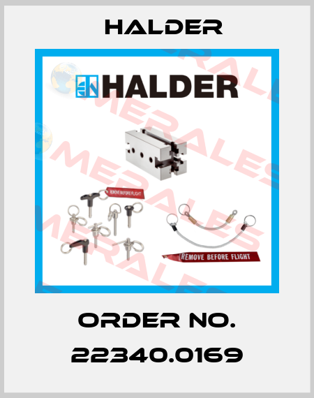 Order No. 22340.0169 Halder