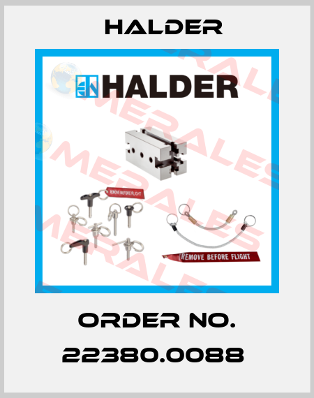 Order No. 22380.0088  Halder
