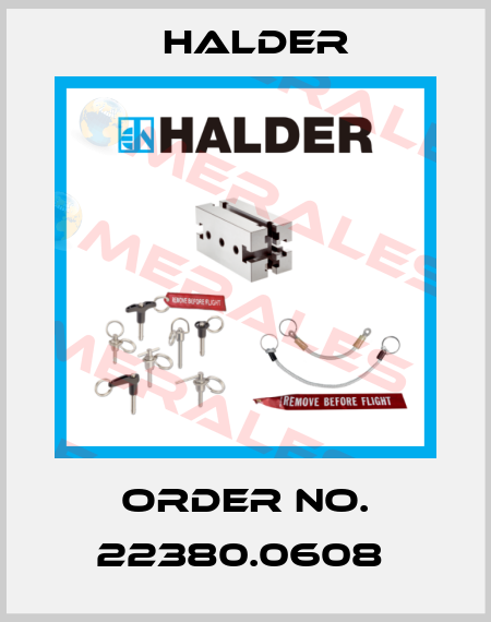 Order No. 22380.0608  Halder