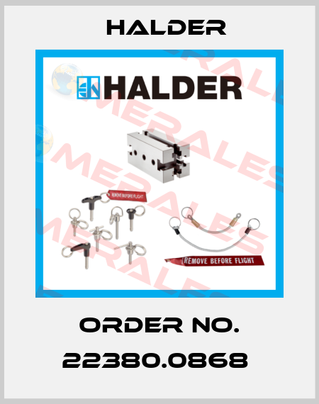 Order No. 22380.0868  Halder