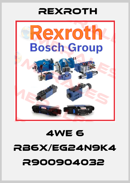 4WE 6 RB6X/EG24N9K4  R900904032  Rexroth