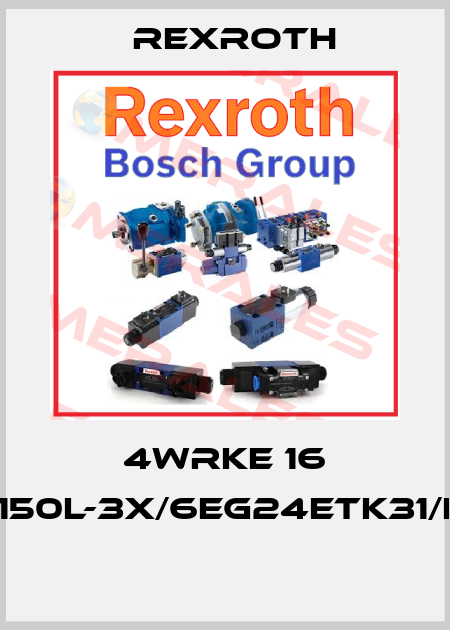 4WRKE 16 W8-150L-3X/6EG24ETK31/F1D3  Rexroth