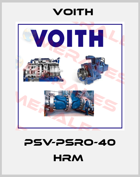 PSV-PSRO-40 HRM  Voith