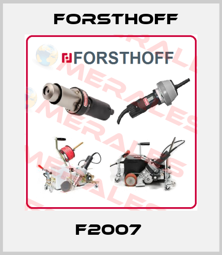 F2007  Forsthoff