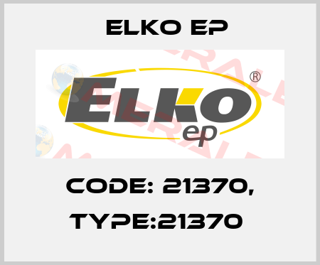 Code: 21370, Type:21370  Elko EP