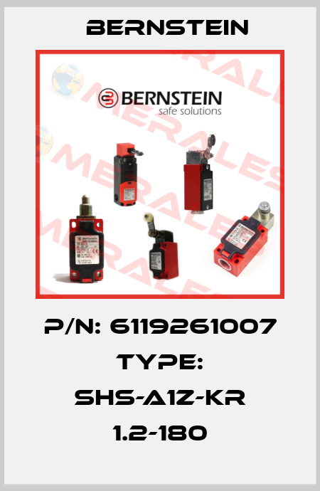 P/N: 6119261007 Type: SHS-A1Z-KR 1.2-180  Bernstein