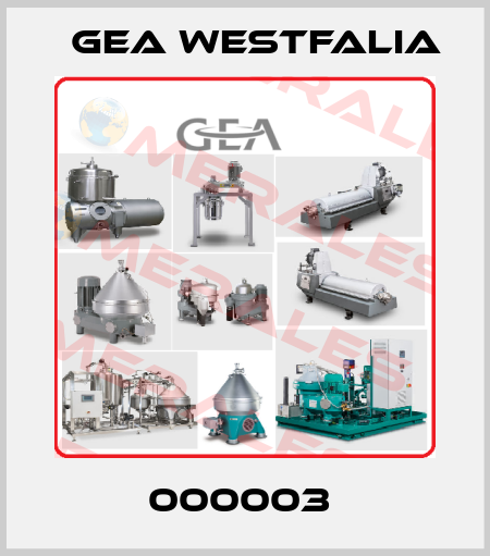 000003  Gea Westfalia