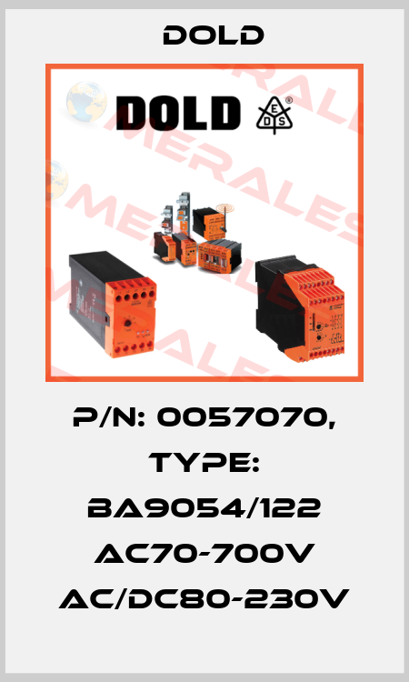 p/n: 0057070, Type: BA9054/122 AC70-700V AC/DC80-230V Dold