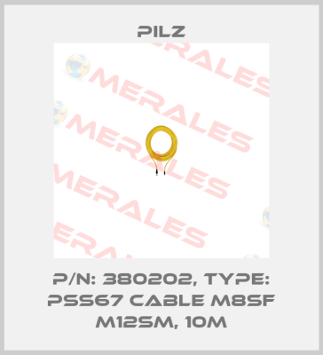 p/n: 380202, Type: PSS67 Cable M8sf M12sm, 10m Pilz