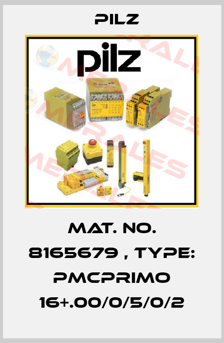 Mat. No. 8165679 , Type: PMCprimo 16+.00/0/5/0/2 Pilz