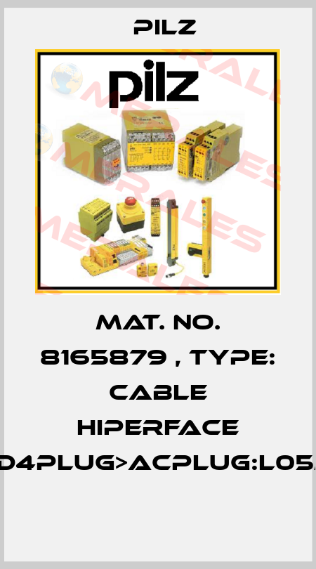 Mat. No. 8165879 , Type: Cable Hiperface DD4plug>ACplug:L05m  Pilz