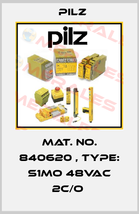 Mat. No. 840620 , Type: S1MO 48VAC 2c/o  Pilz