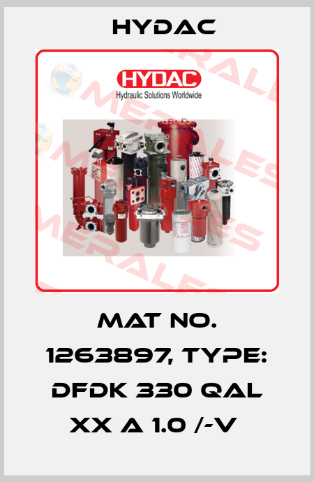 Mat No. 1263897, Type: DFDK 330 QAL XX A 1.0 /-V  Hydac