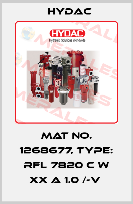 Mat No. 1268677, Type: RFL 7820 C W XX A 1.0 /-V  Hydac