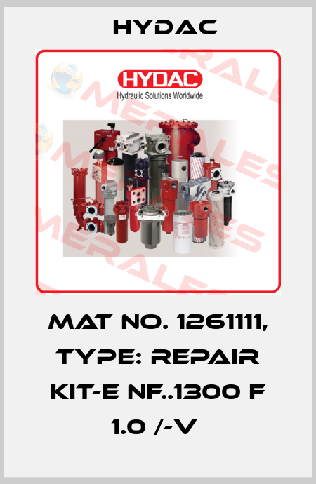 Mat No. 1261111, Type: REPAIR KIT-E NF..1300 F 1.0 /-V  Hydac