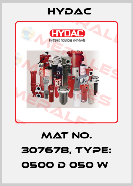 Mat No. 307678, Type: 0500 D 050 W  Hydac
