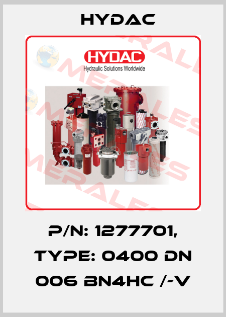 P/N: 1277701, Type: 0400 DN 006 BN4HC /-V Hydac