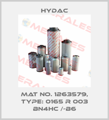 Mat No. 1263579, Type: 0165 R 003 BN4HC /-B6 Hydac