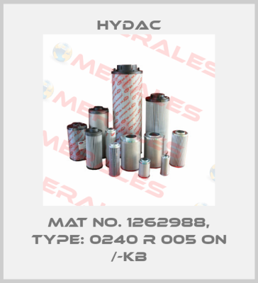 Mat No. 1262988, Type: 0240 R 005 ON /-KB Hydac