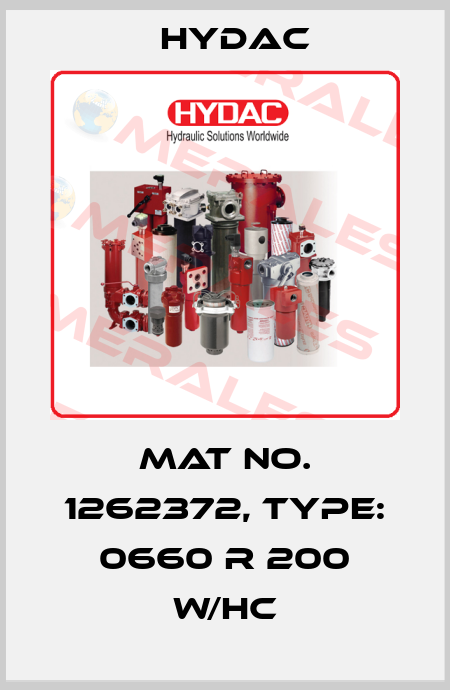 Mat No. 1262372, Type: 0660 R 200 W/HC Hydac