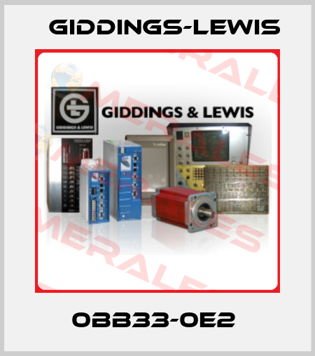 0BB33-0E2  Giddings-Lewis