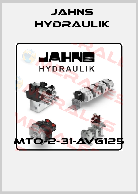 MTO-2-31-AVG125  Jahns hydraulik