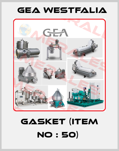 Gasket (item no : 50)  Gea Westfalia