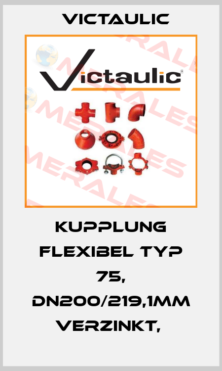 Kupplung flexibel Typ 75, DN200/219,1mm verzinkt,  Victaulic