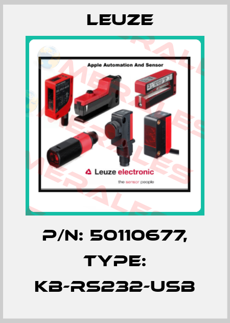 p/n: 50110677, Type: KB-RS232-USB Leuze