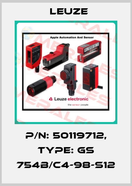 p/n: 50119712, Type: GS 754B/C4-98-S12 Leuze