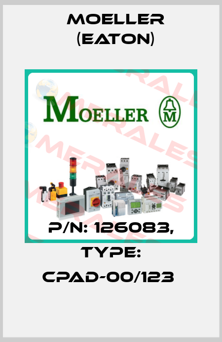 P/N: 126083, Type: CPAD-00/123  Moeller (Eaton)