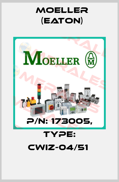P/N: 173005, Type: CWIZ-04/51  Moeller (Eaton)