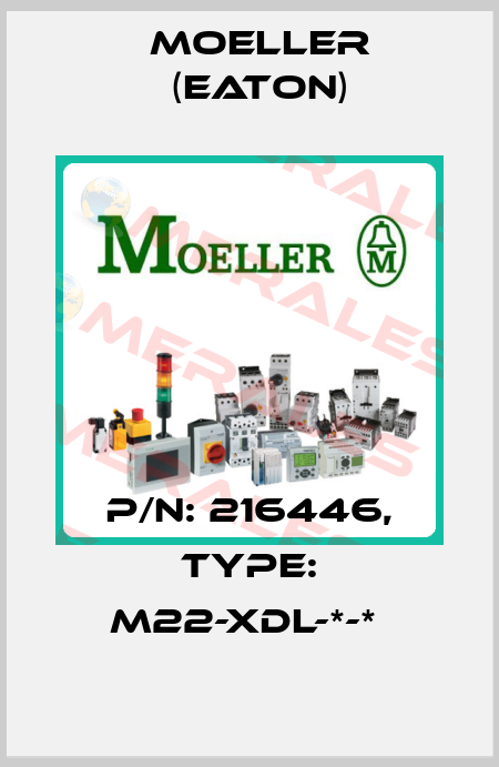 P/N: 216446, Type: M22-XDL-*-*  Moeller (Eaton)